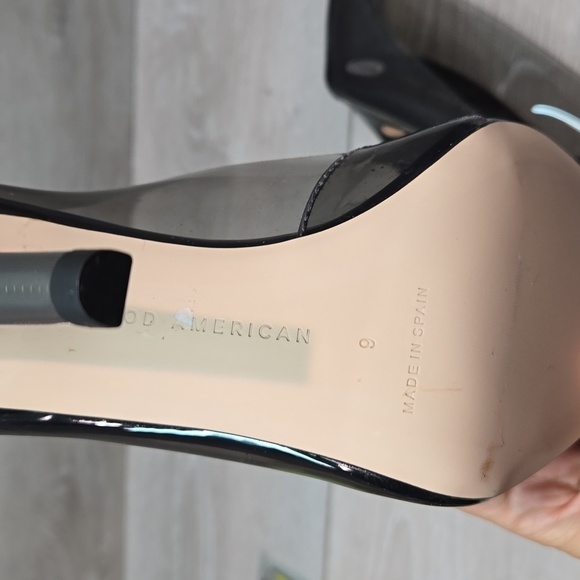 Good American Women "Like New" Cinderella Clear The Pointed toe heels shoes sz 9 - Picture 12 of 12